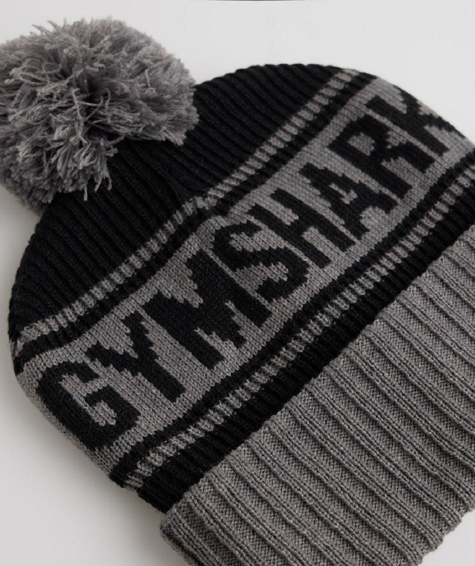 Sombreros Gymshark Pom Beanie Accessories Negros Grises | MX_2837SGL