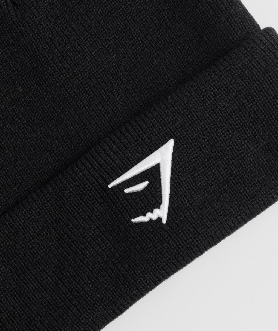 Sombreros Gymshark Sharkhead Beanie Accessories Negros | MX_2832ILH