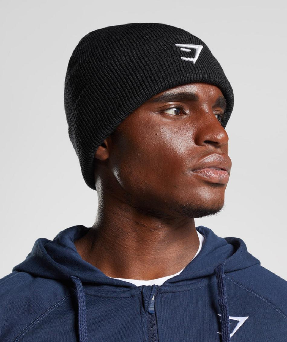 Sombreros Gymshark Sharkhead Beanie Accessories Negros | MX_2832ILH