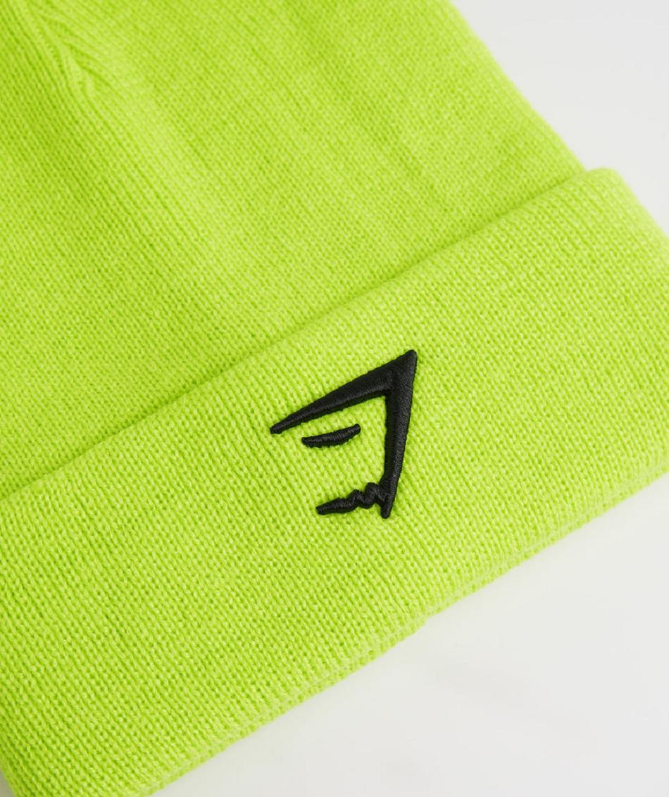 Sombreros Gymshark Sharkhead Beanie Mujer Verdes | MX_4951DFM