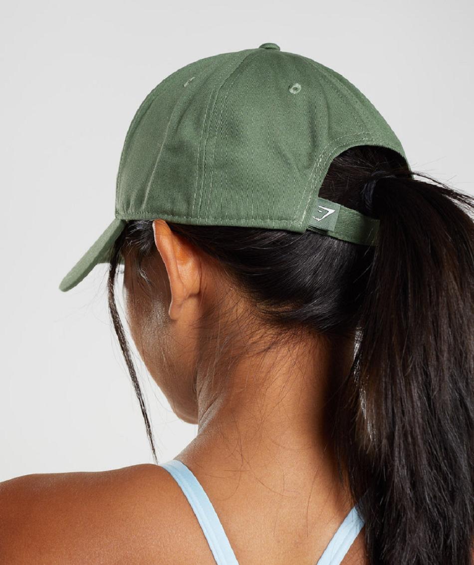 Sombreros Gymshark Sharkhead Cap Accessories Verdes | MX_2842JPQ