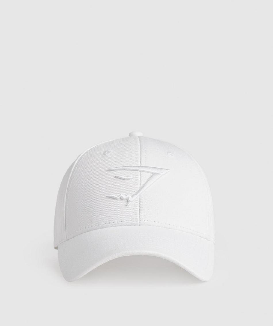 Sombreros Gymshark Sharkhead Cap Accessories Blancos | MX_2850NWY