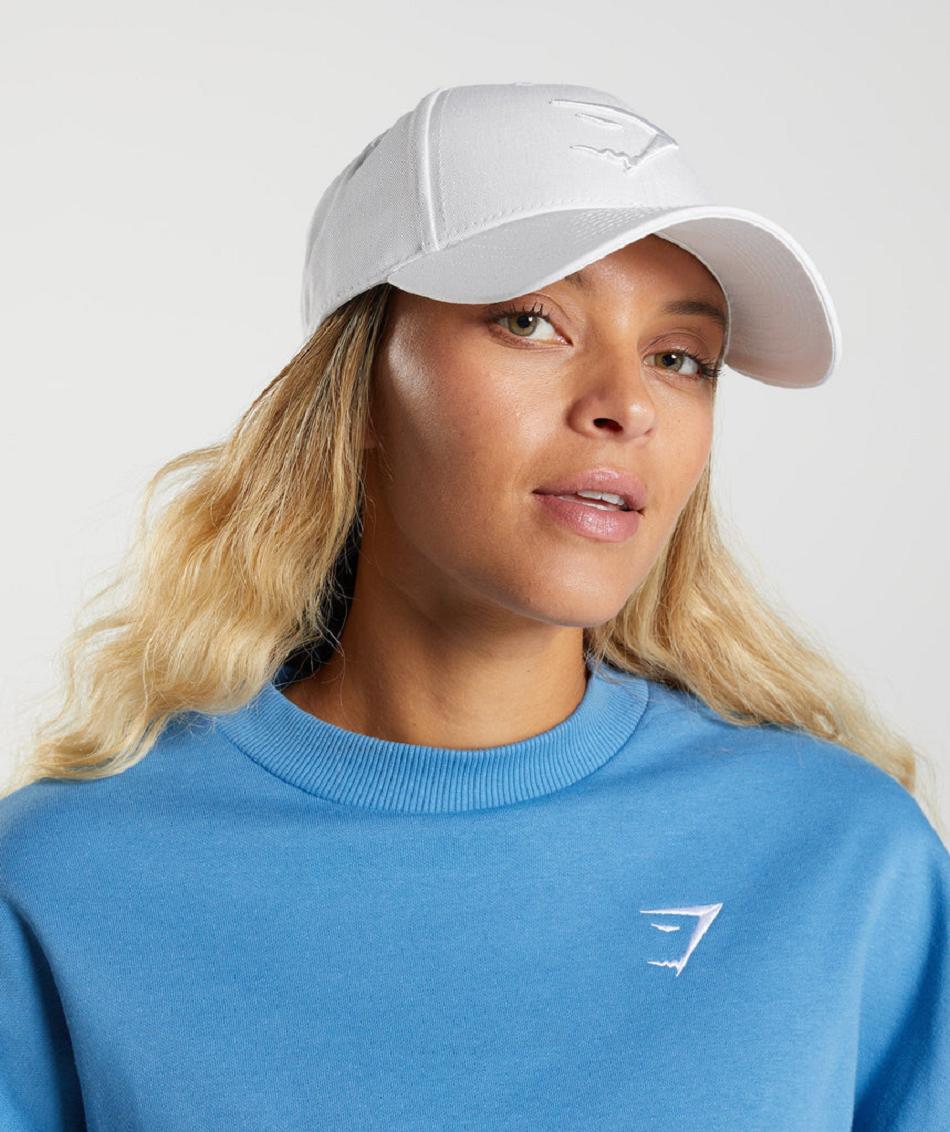 Sombreros Gymshark Sharkhead Cap Mujer Blancos | MX_4982SGL