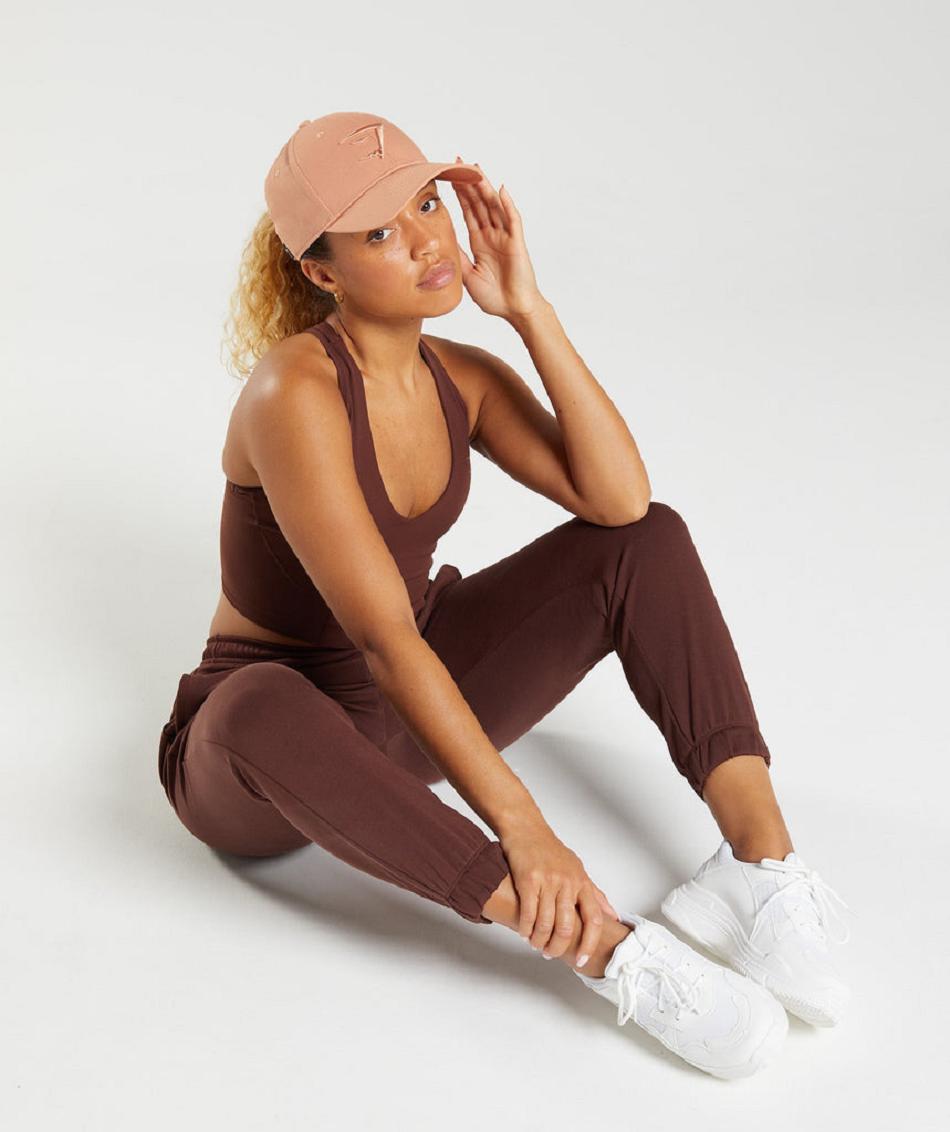 Sombreros Gymshark Whitney Baseball Cap Mujer Beige | MX_4962JPQ