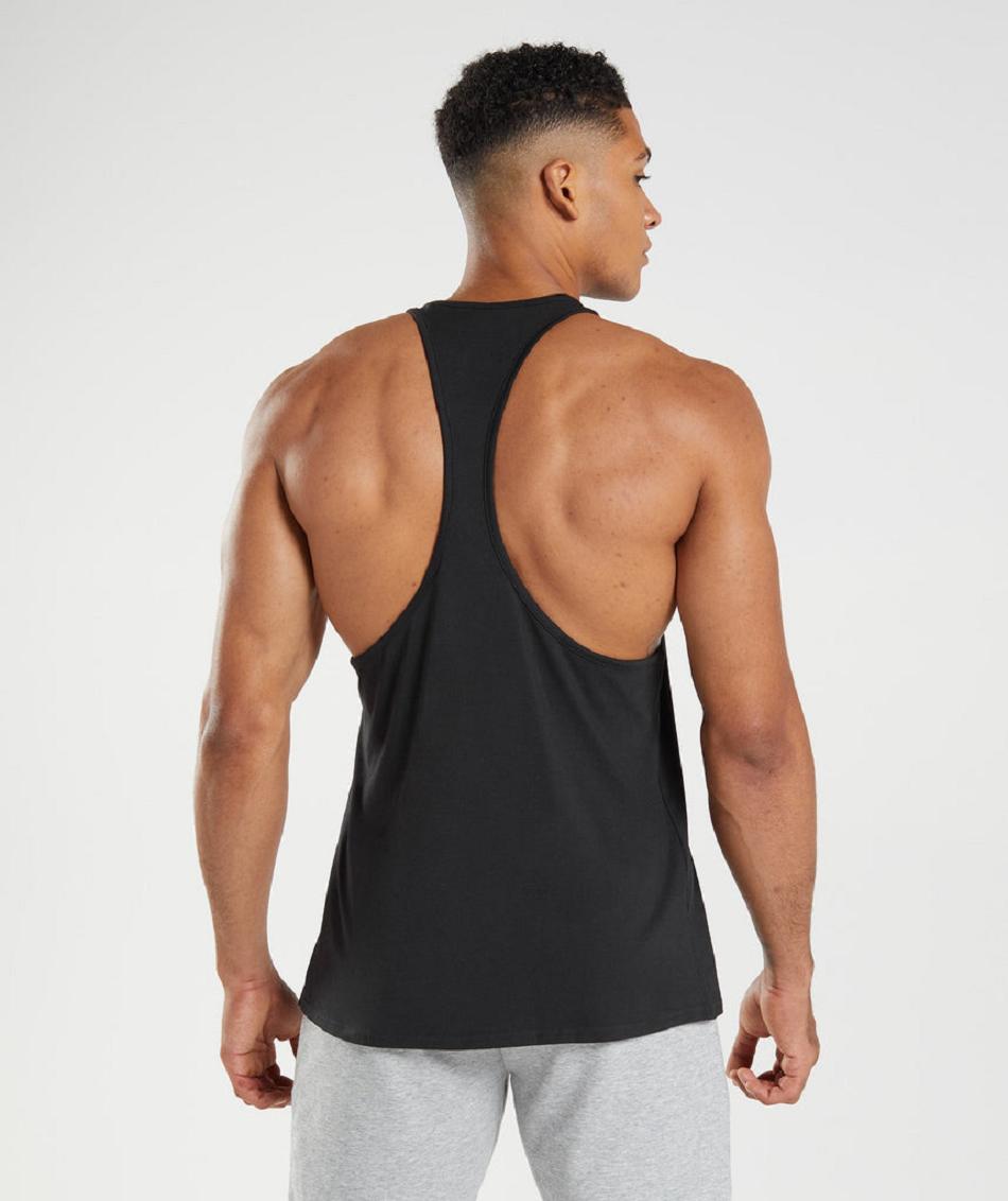 Stringers Gymshark Block Hombre Negros | MX_3340KOR