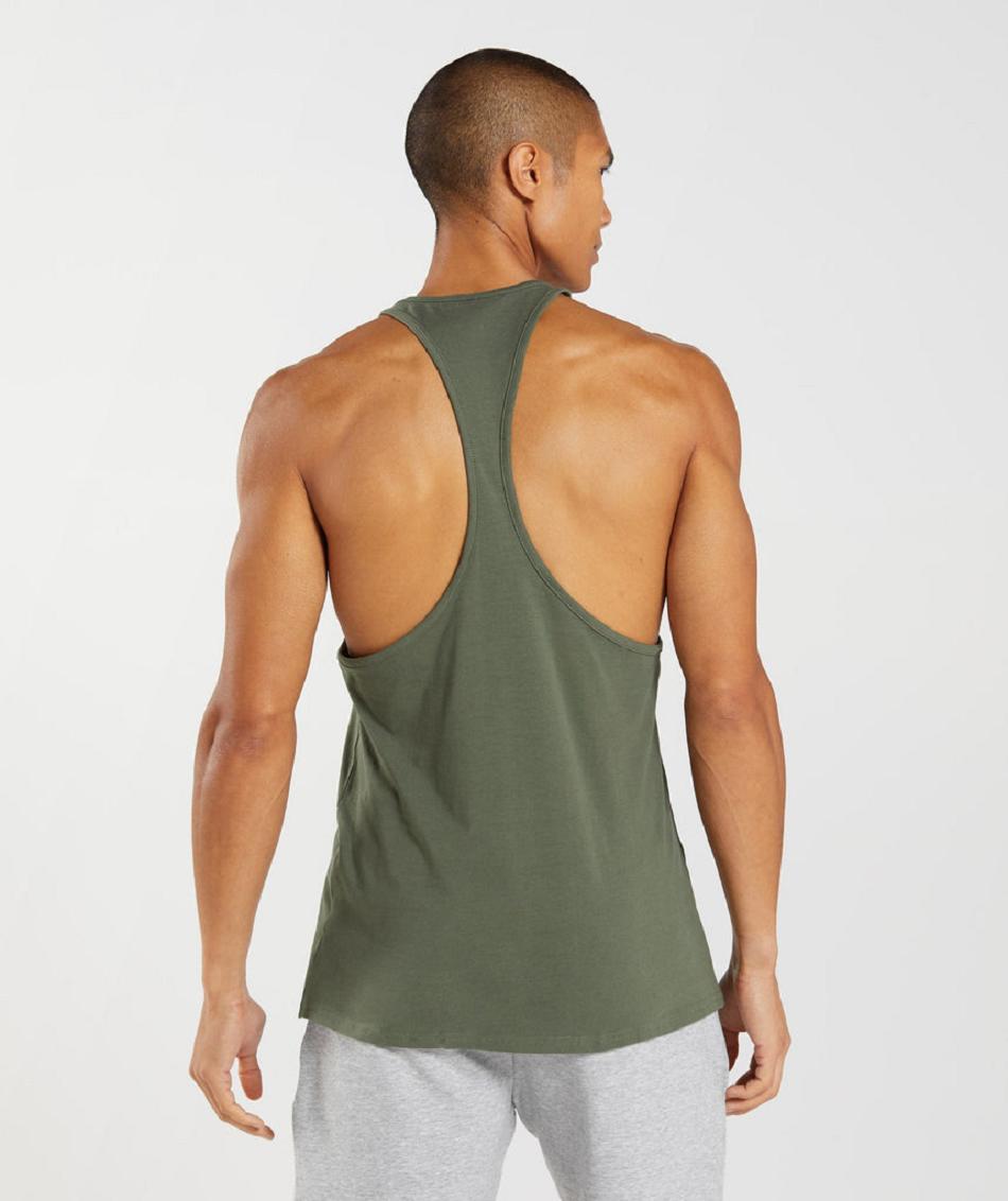 Stringers Gymshark Block Hombre Verde Oliva | MX_3339JPQ