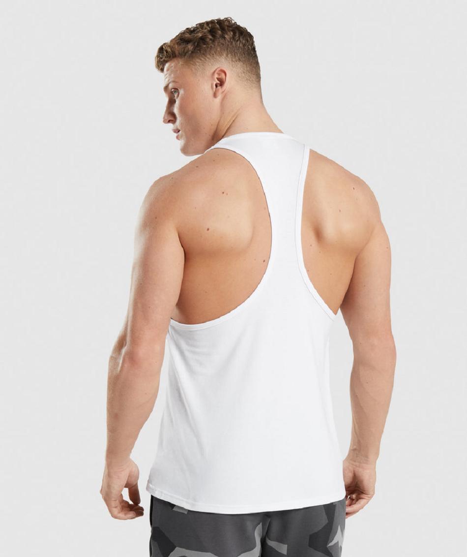 Stringers Gymshark Critical Hombre Blancos | MX_3306AHK