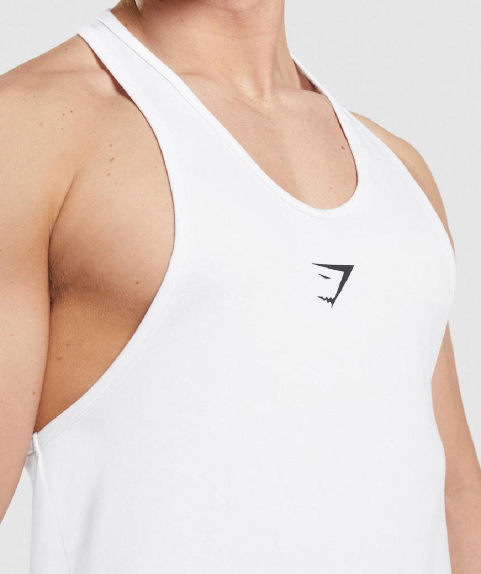 Stringers Gymshark Critical Hombre Blancos | MX_3306AHK