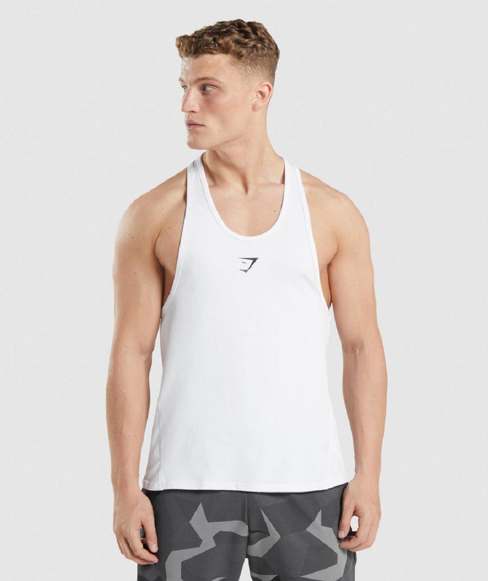 Stringers Gymshark Critical Hombre Blancos | MX_3306AHK