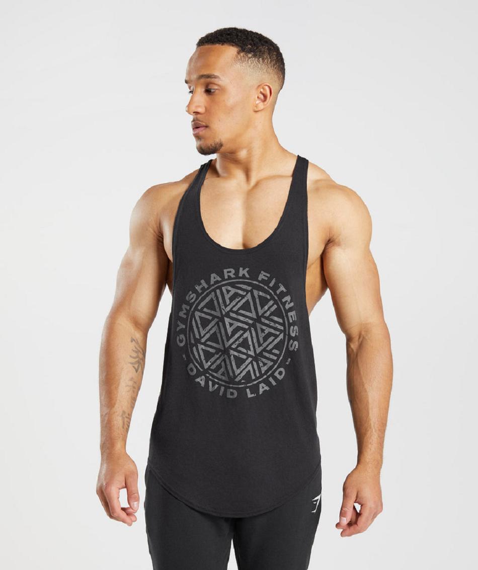 Stringers Gymshark Gs X David Laid Hombre Negros | MX_3323WNB