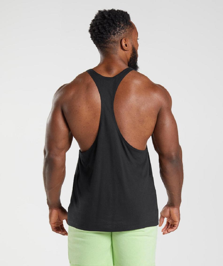 Stringers Gymshark Legacy Hombre Negros | MX_3308DFM