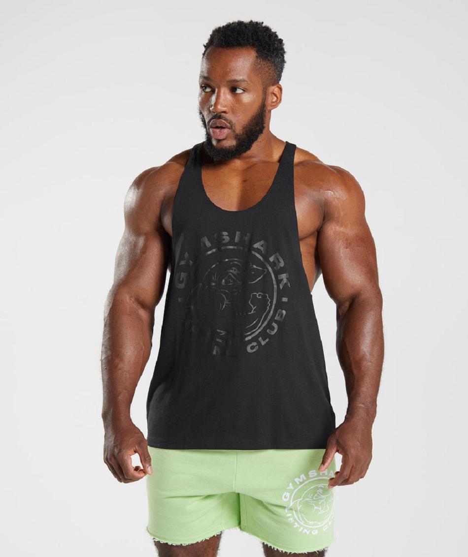 Stringers Gymshark Legacy Hombre Negros | MX_3308DFM