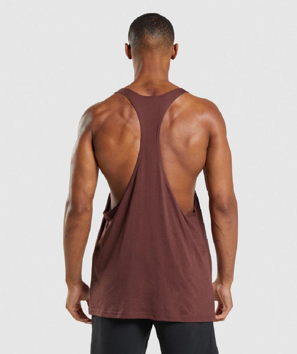 Stringers Gymshark Legacy Hombre Rosas Marrom | MX_3315ZUT