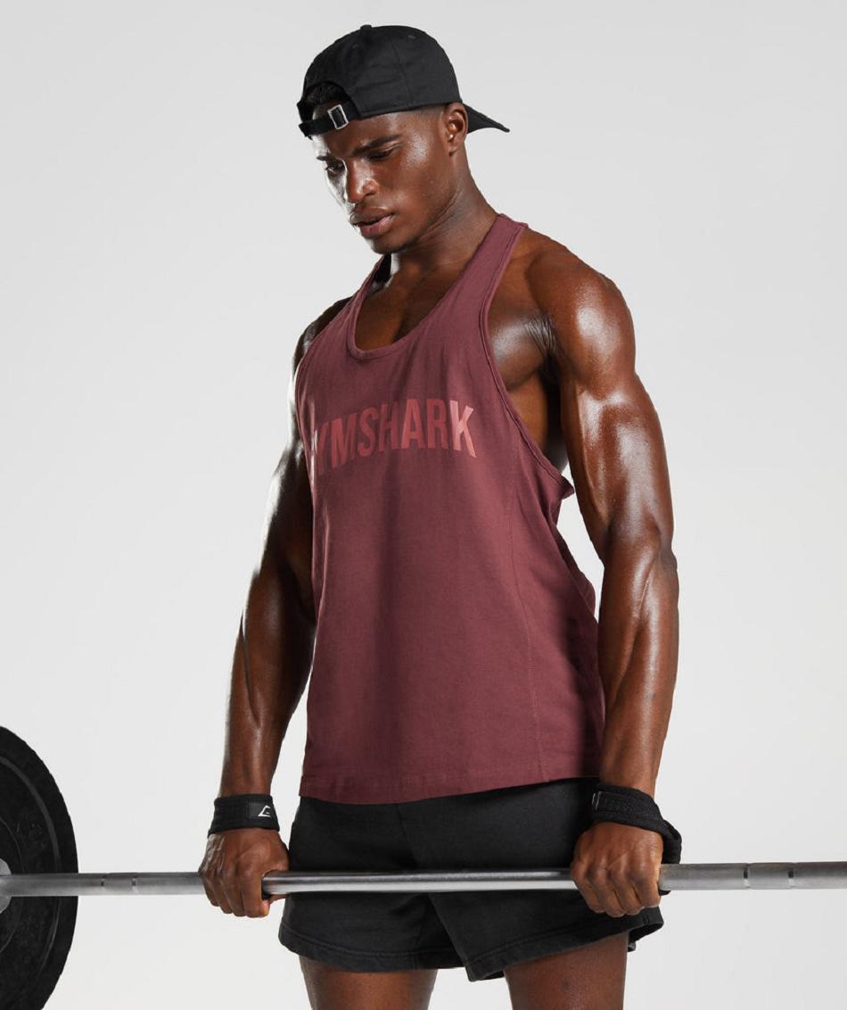 Stringers Gymshark Power Hombre Rosas Marrom | MX_3342ZUT