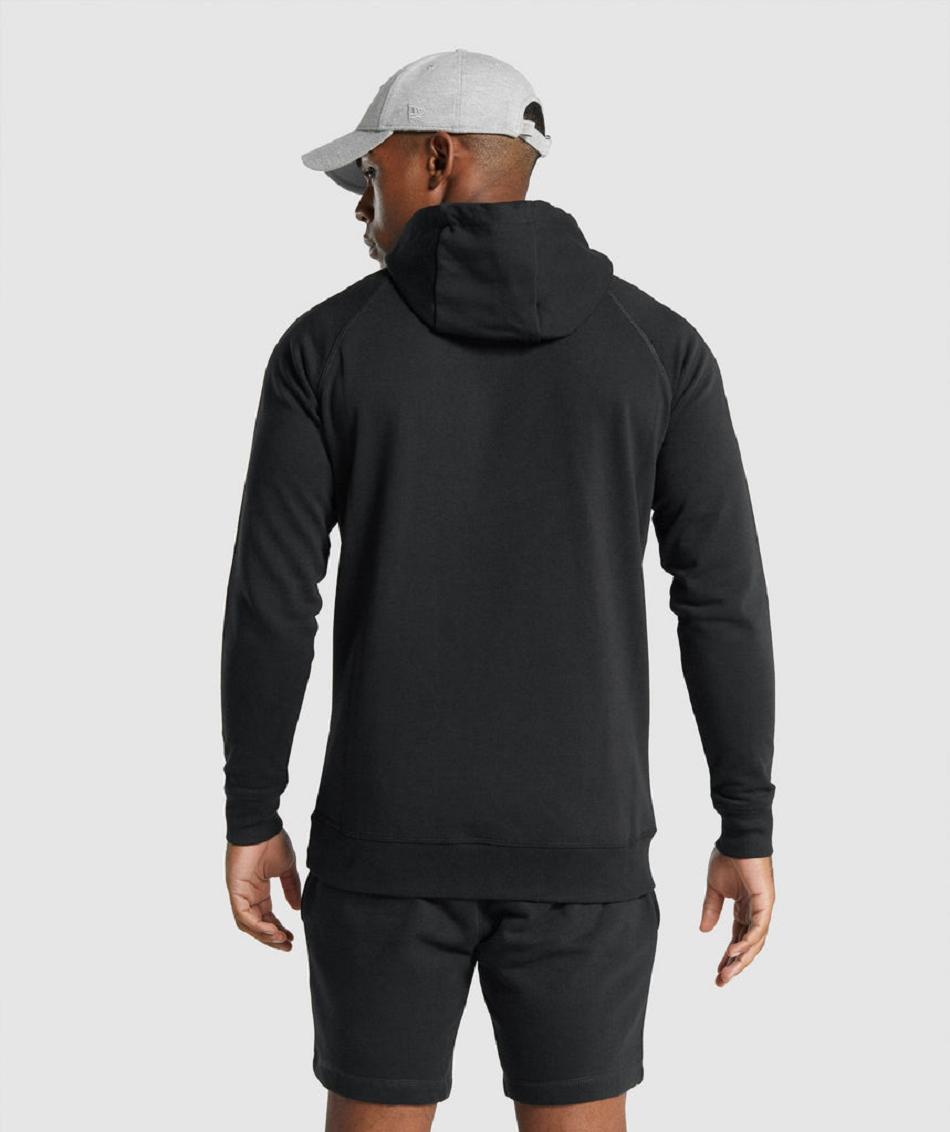 Sudadera Con Capucha Gymshark Crest Hombre Negros | MX_3477FDN