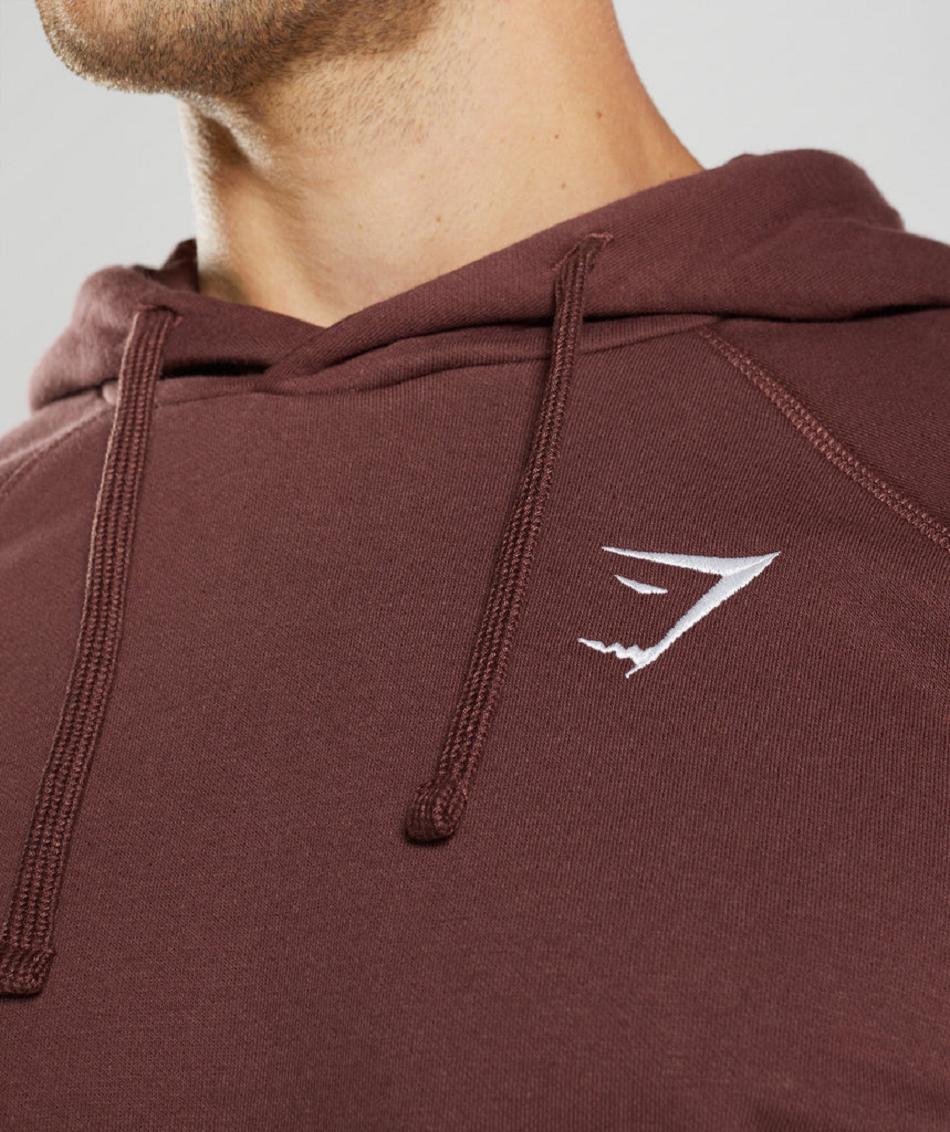 Sudadera Con Capucha Gymshark Crest Hombre Rosas Marrom | MX_3483DFM