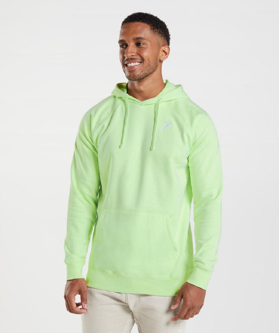 Sudadera Con Capucha Gymshark Crest Hombre Verdes | MX_3495NWY