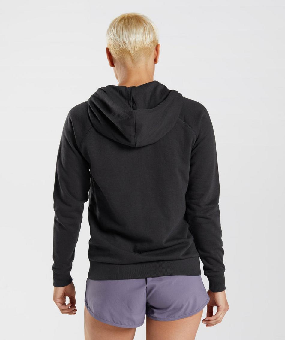 Sudadera Con Capucha Gymshark Entrenamiento Zip Mujer Negros | MX_4305WNB