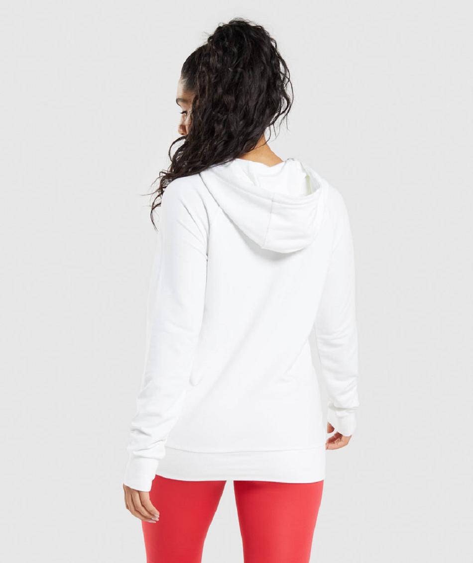 Sudadera Con Capucha Gymshark Entrenamiento Mujer Blancos | MX_4332RVD