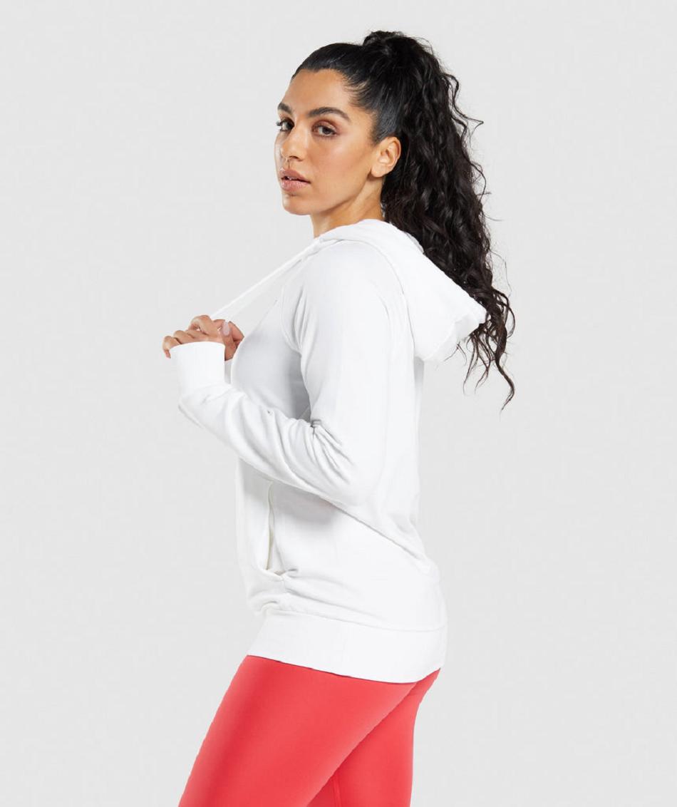 Sudadera Con Capucha Gymshark Entrenamiento Mujer Blancos | MX_4332RVD