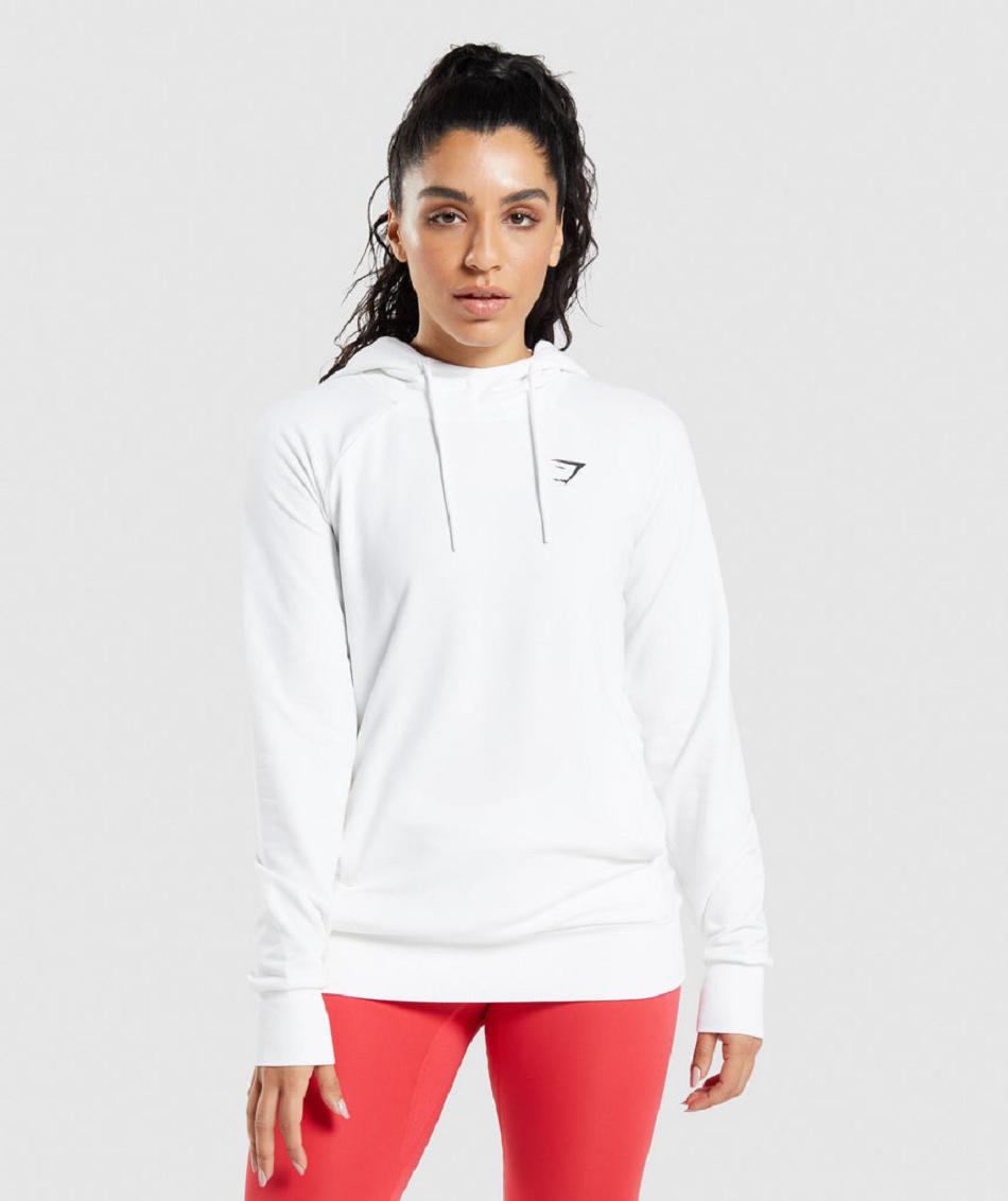 Sudadera Con Capucha Gymshark Entrenamiento Mujer Blancos | MX_4332RVD