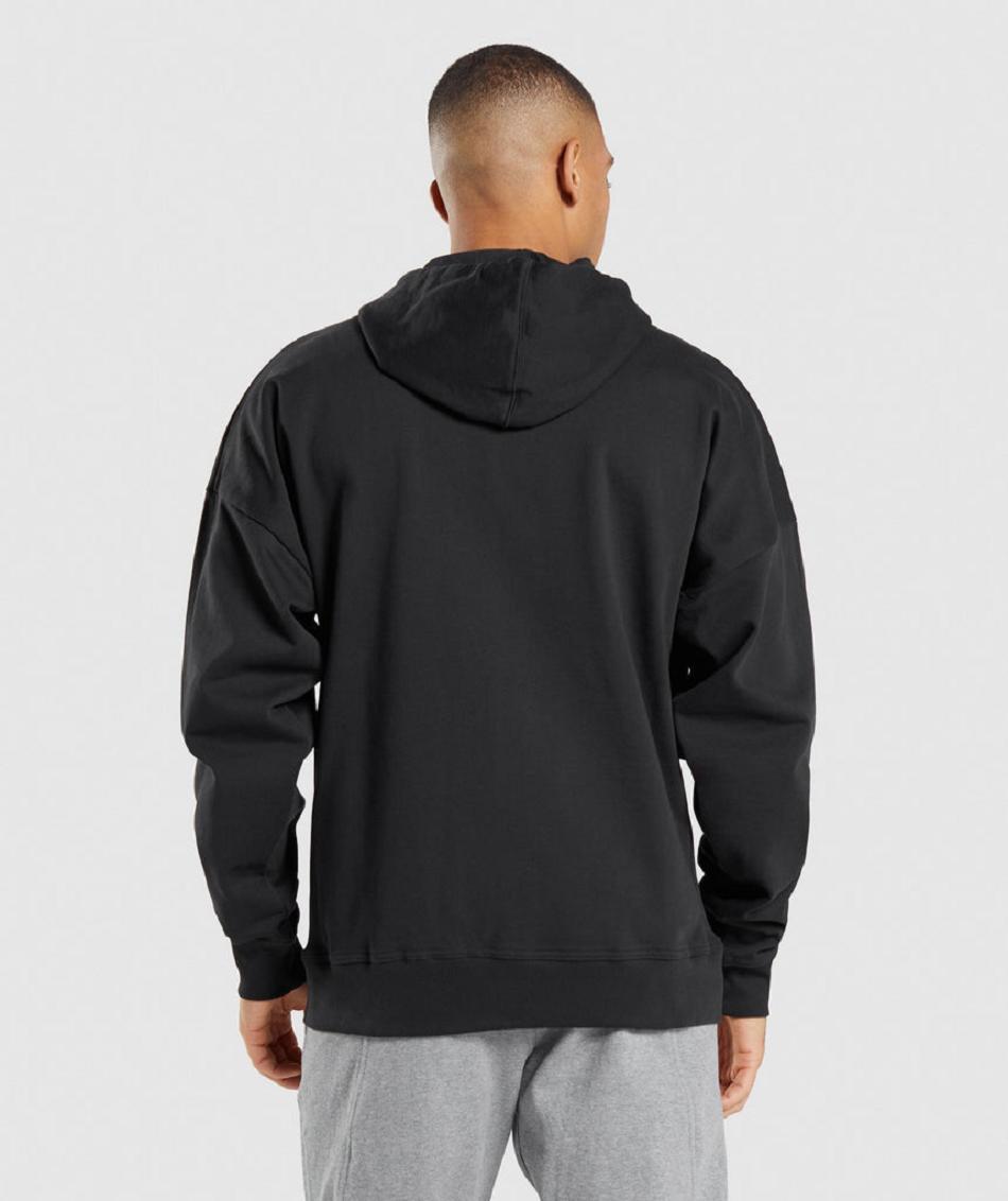 Sudadera Con Capucha Gymshark Essential Zip Up Hombre Negros | MX_3458DFM