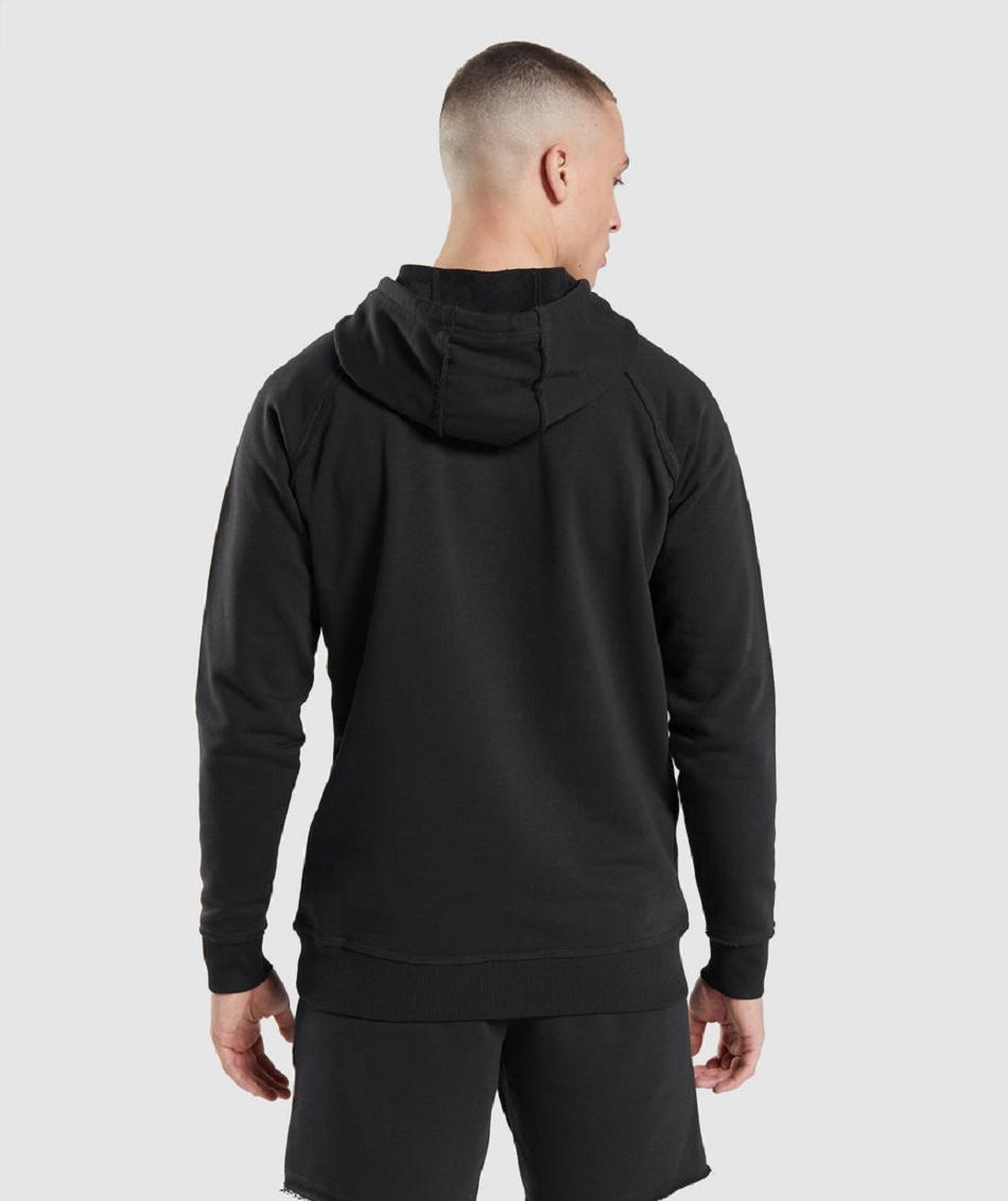 Sudadera Con Capucha Gymshark Legacy Hombre Negros | MX_3454PJJ