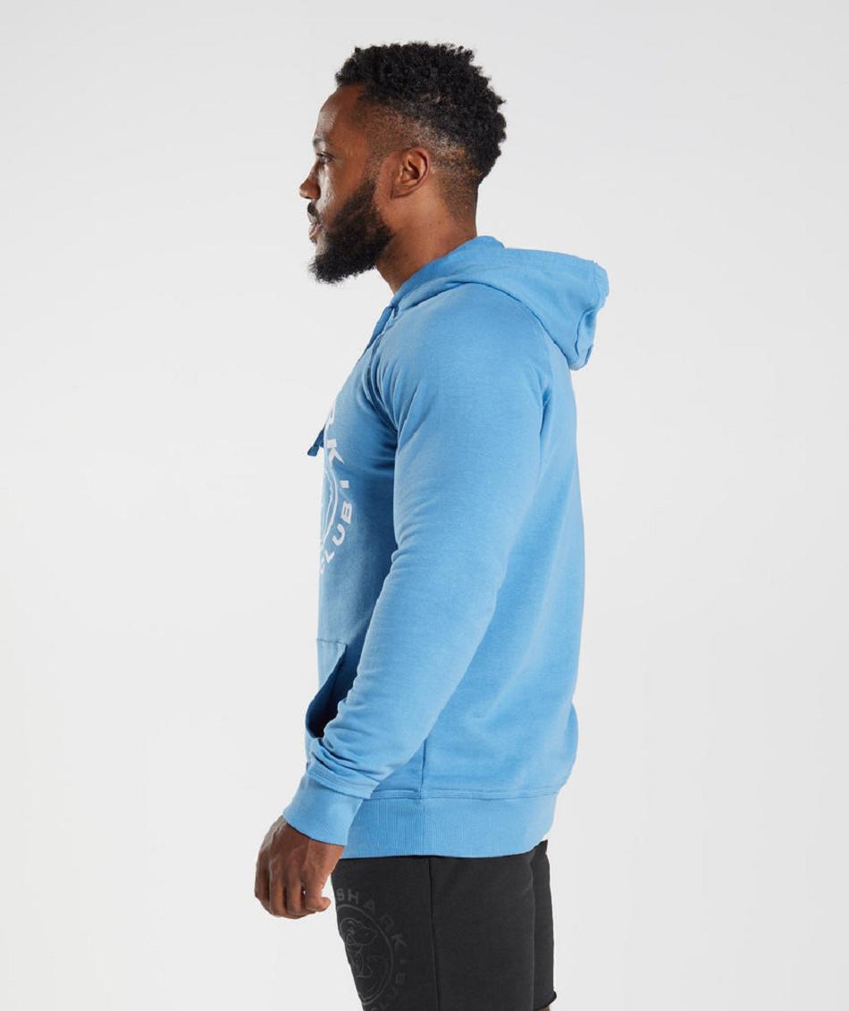 Sudadera Con Capucha Gymshark Legacy Hombre Azules | MX_3465ZUT