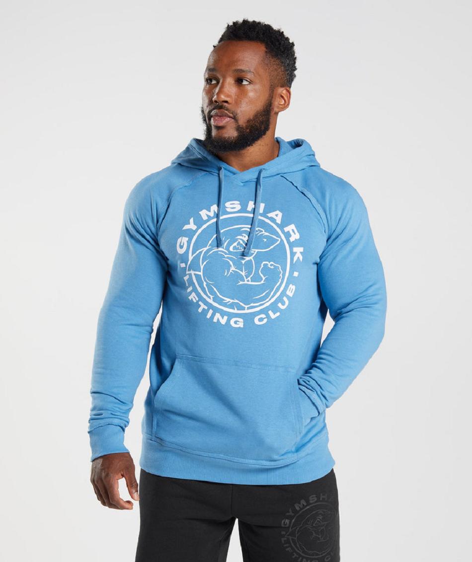 Sudadera Con Capucha Gymshark Legacy Hombre Azules | MX_3465ZUT