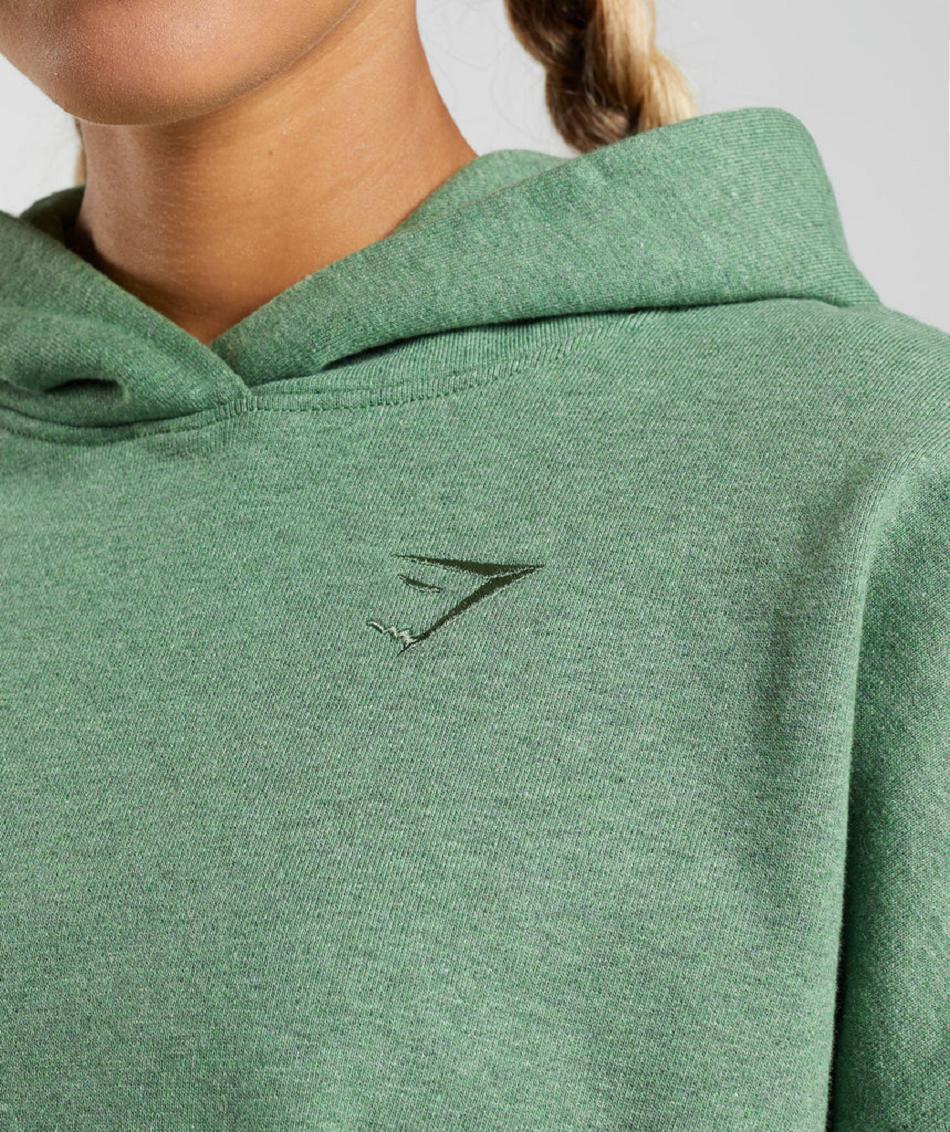 Sudadera Con Capucha Gymshark Rest Day Sweats Mujer Verdes | MX_4335UZG