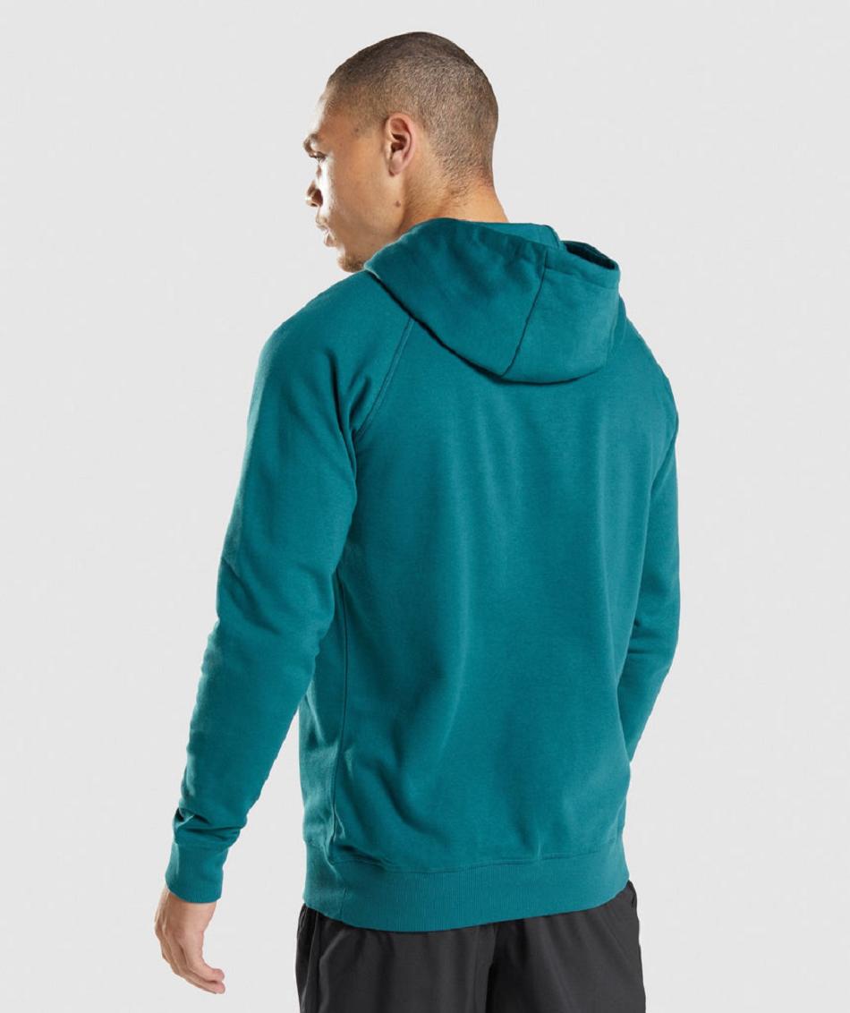 Sudadera Con Capucha Gymshark Sharkhead Infill Hombre Turquesa | MX_3473WNB