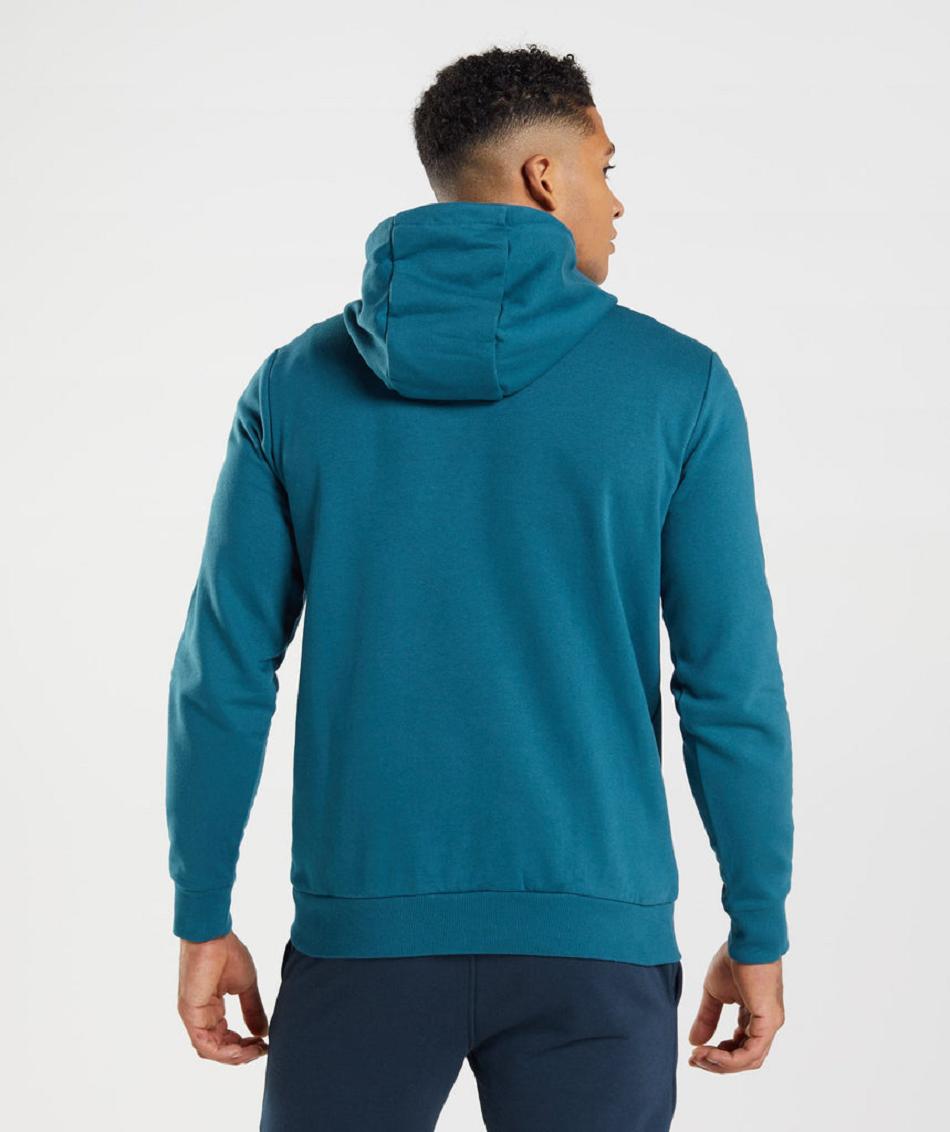 Sudadera Con Capucha Gymshark Sharkhead Infill Hombre Azules | MX_3484FDN