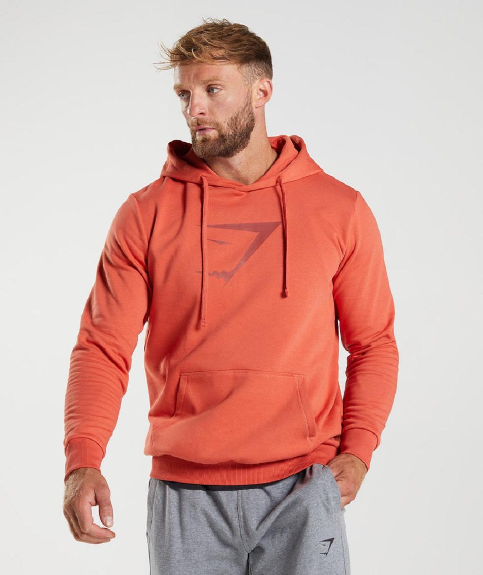 Sudadera Con Capucha Gymshark Sharkhead Infill Hombre Rojos | MX_3486HAP