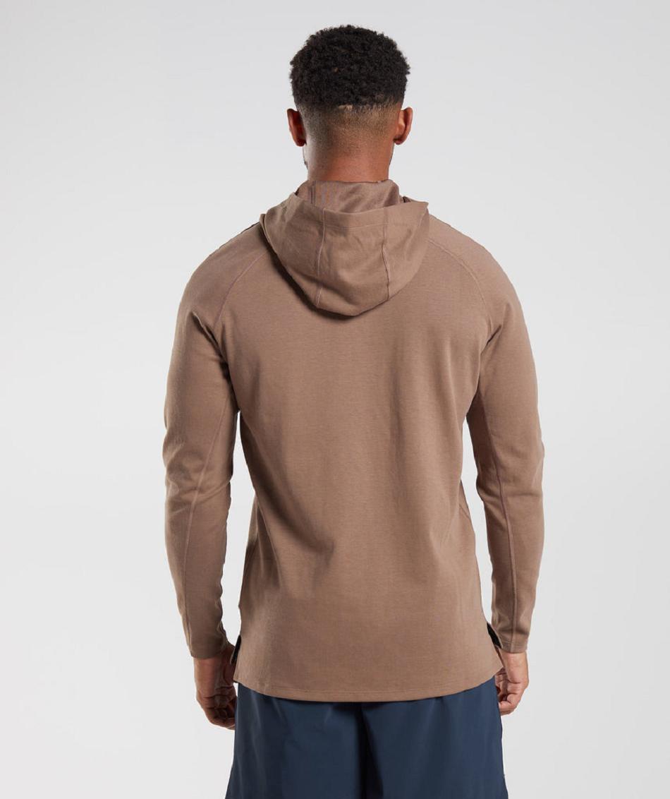 Sudadera Con Capucha Gymshark Studio Hombre Marrom | MX_3463KOR