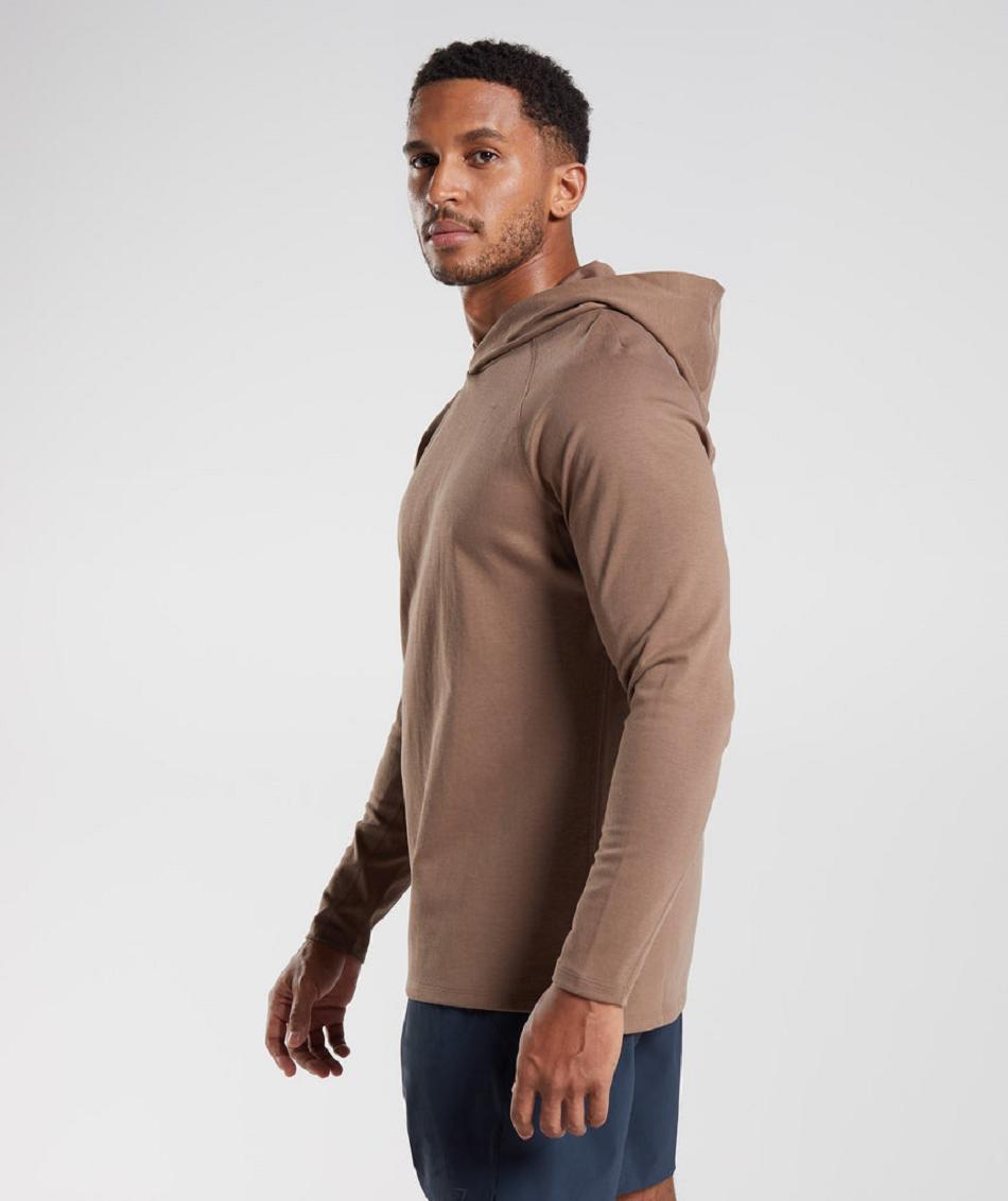 Sudadera Con Capucha Gymshark Studio Hombre Marrom | MX_3463KOR