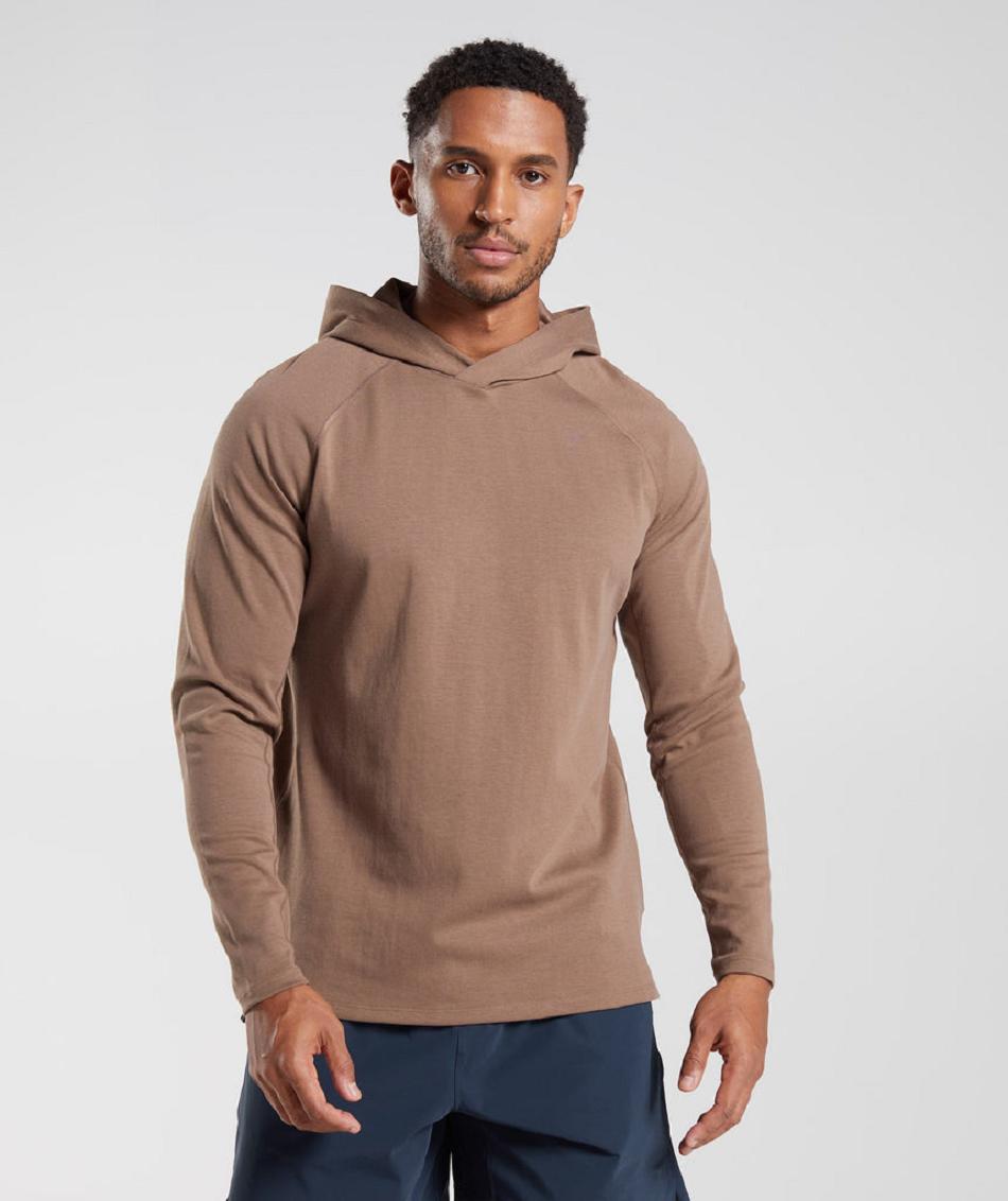 Sudadera Con Capucha Gymshark Studio Hombre Marrom | MX_3463KOR