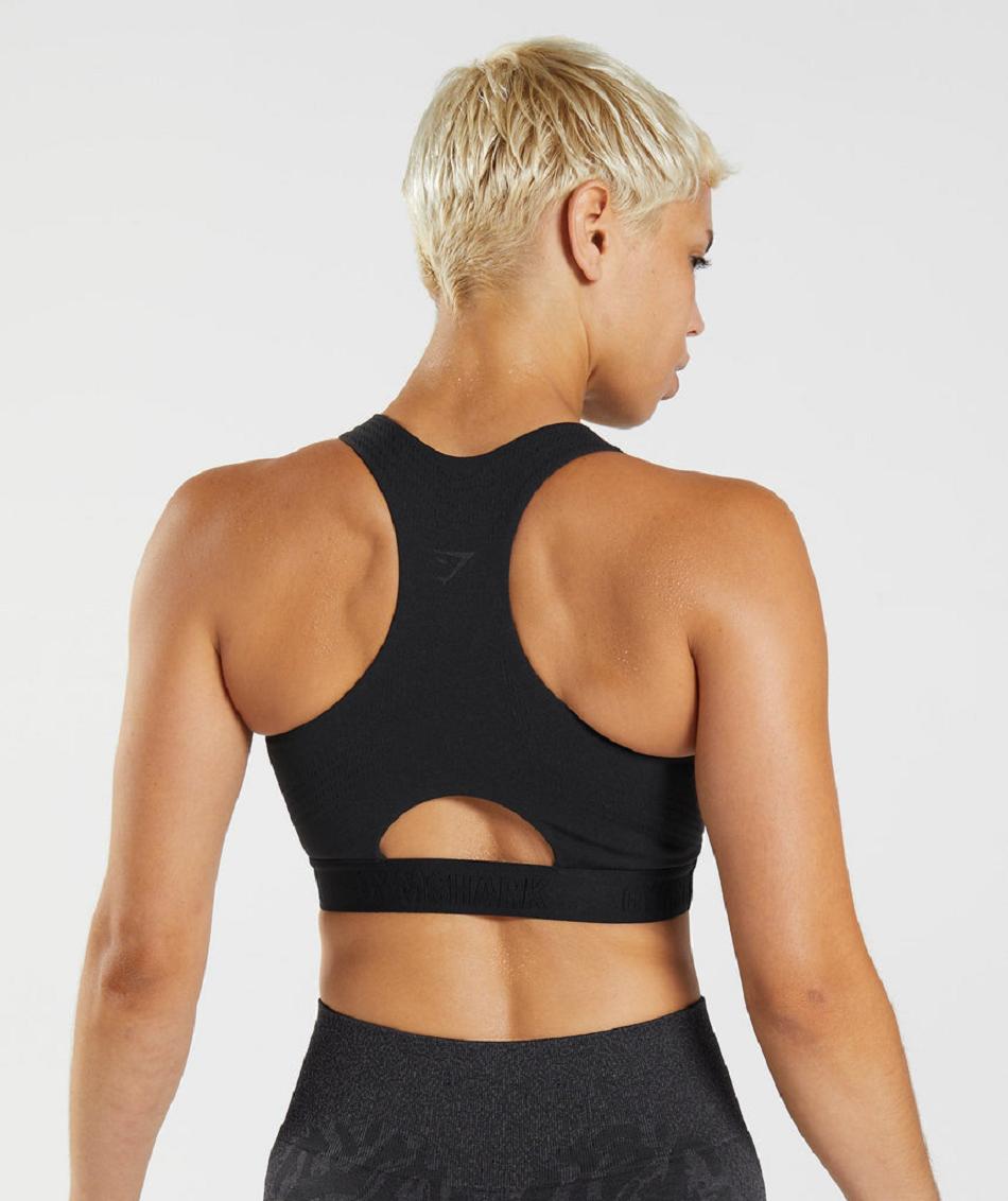 Sujetadores Deportivos Gymshark 315 Performance High Neck Mujer Negros Grises Oscuro | MX_4064CTV