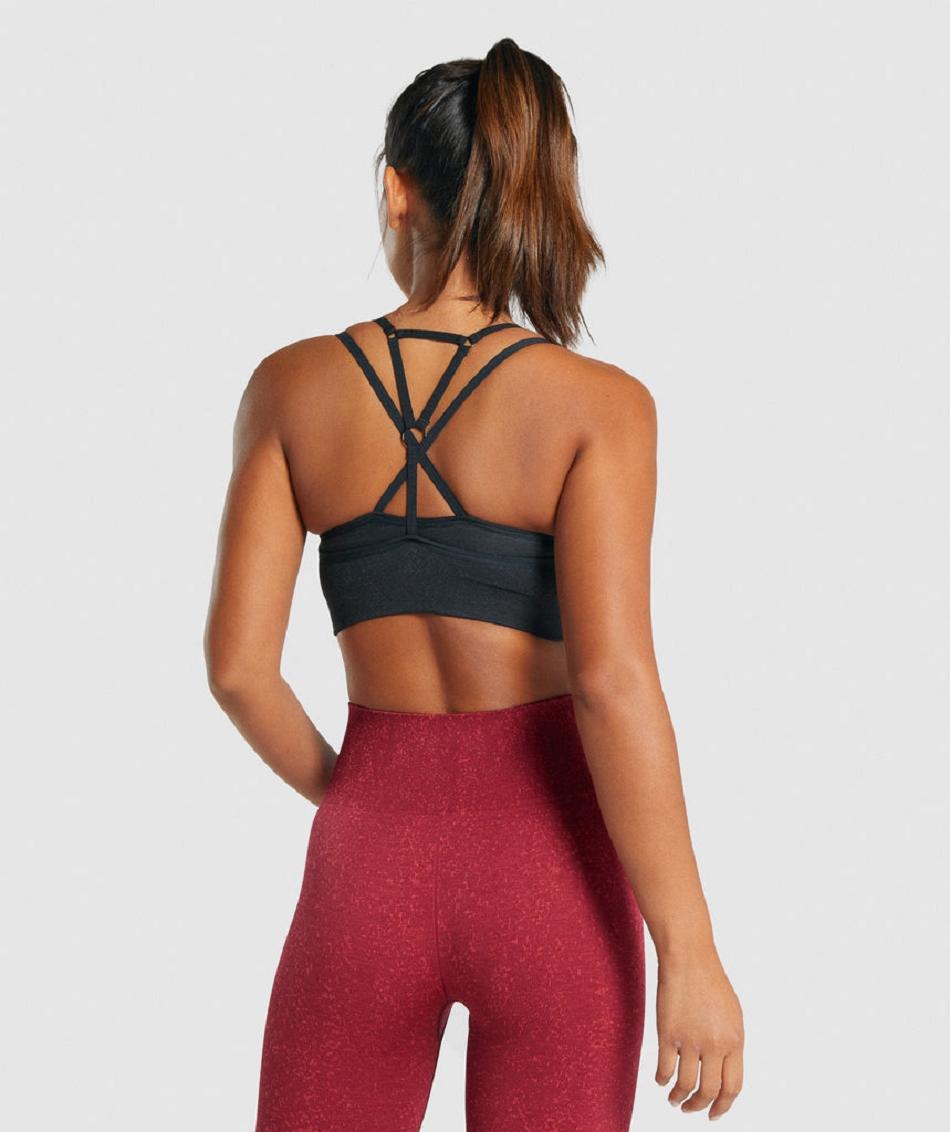 Sujetadores Deportivos Gymshark Adapt Fleck Seamless Mujer Negros | MX_4126YXF