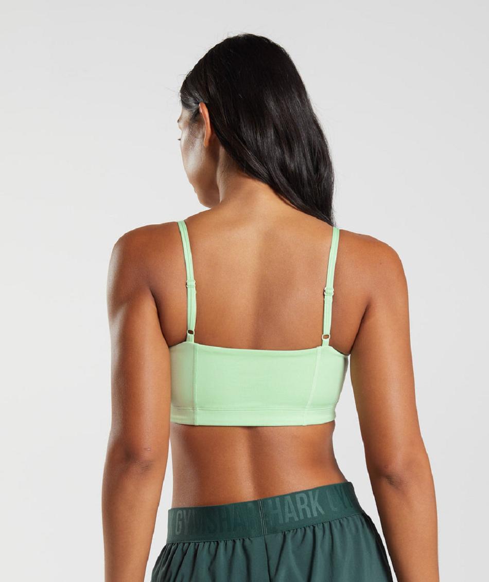 Sujetadores Deportivos Gymshark Bandeau Mujer Verdes | MX_4197BEX