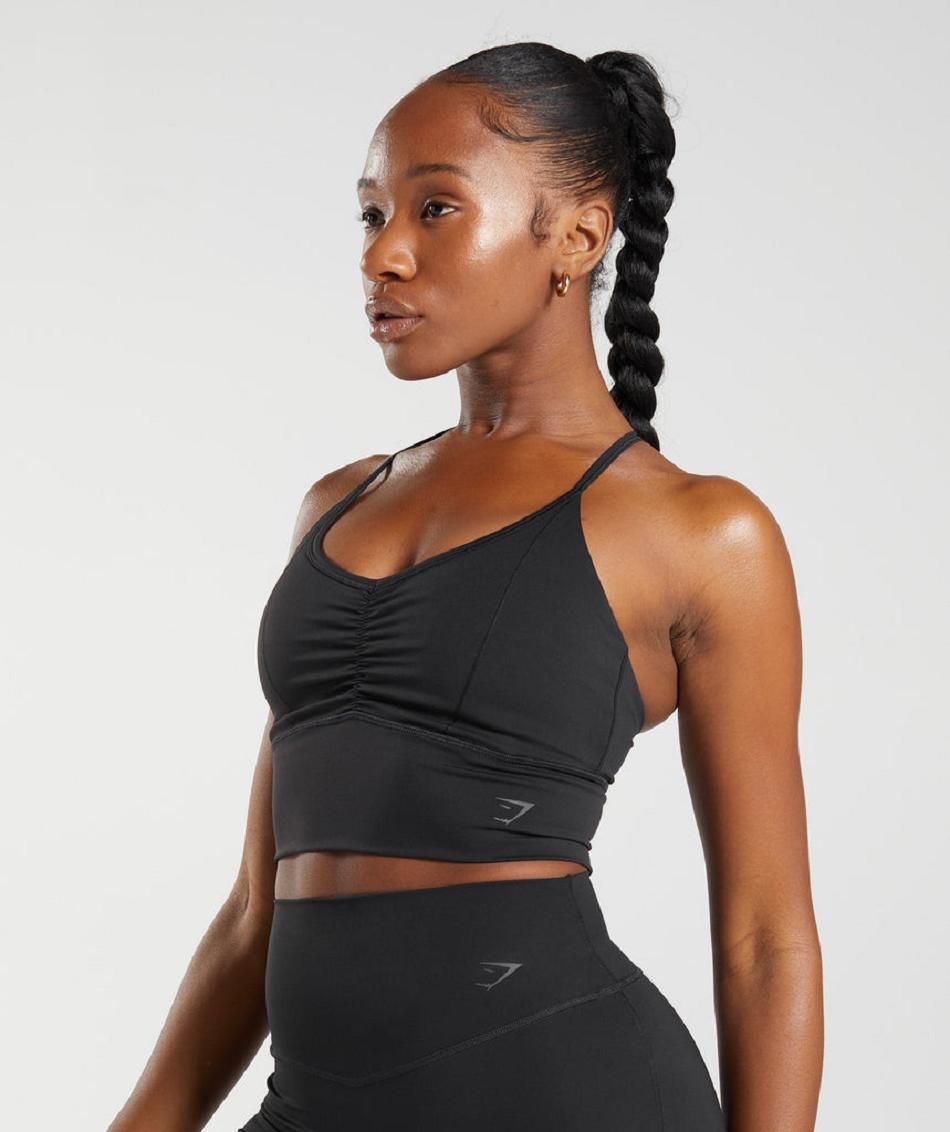 Sujetadores Deportivos Gymshark Elevate Longline Mujer Negros | MX_4189HAP