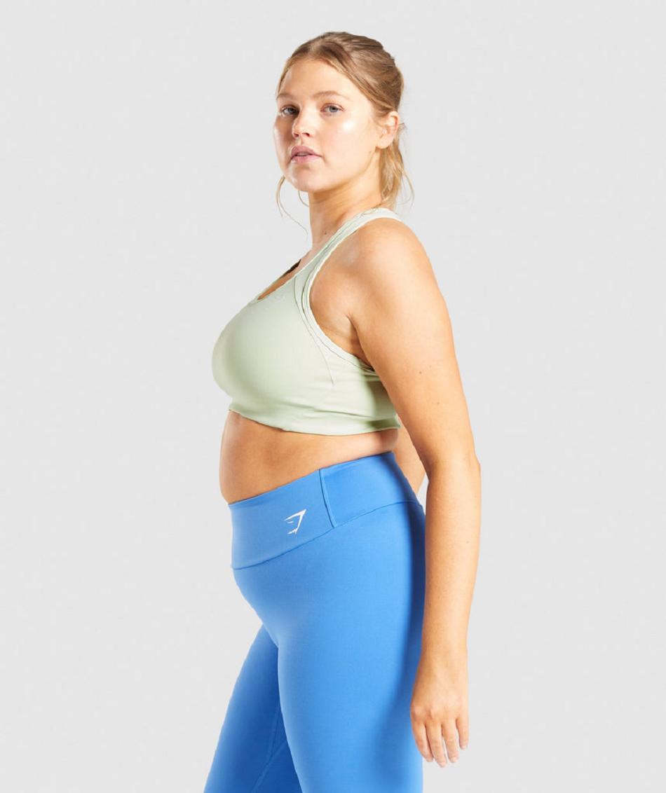 Sujetadores Deportivos Gymshark Essential Racer Back Mujer Verdes Claro | MX_4062ZUT