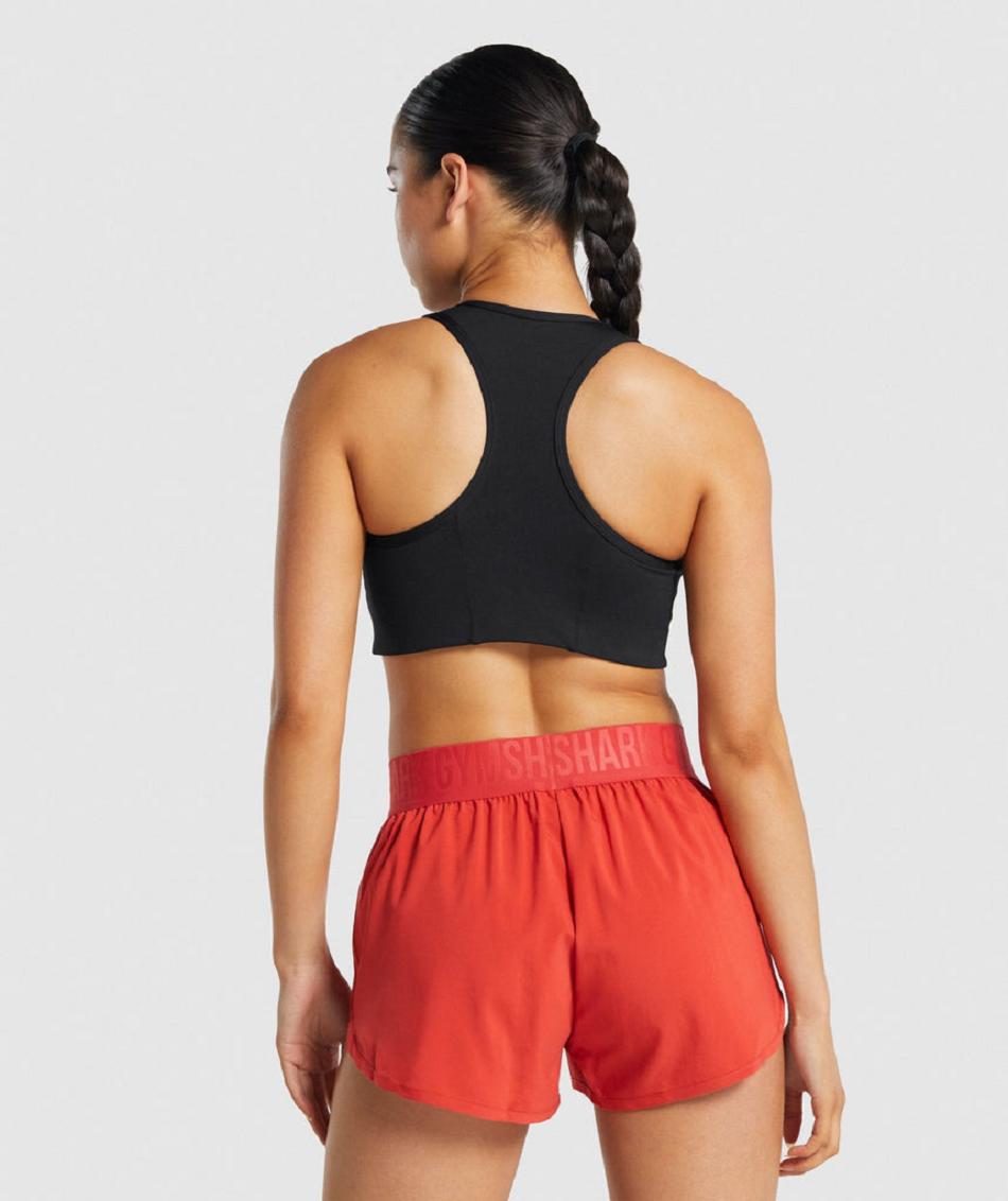 Sujetadores Deportivos Gymshark Essential Racer Back Mujer Negros | MX_4132AHK