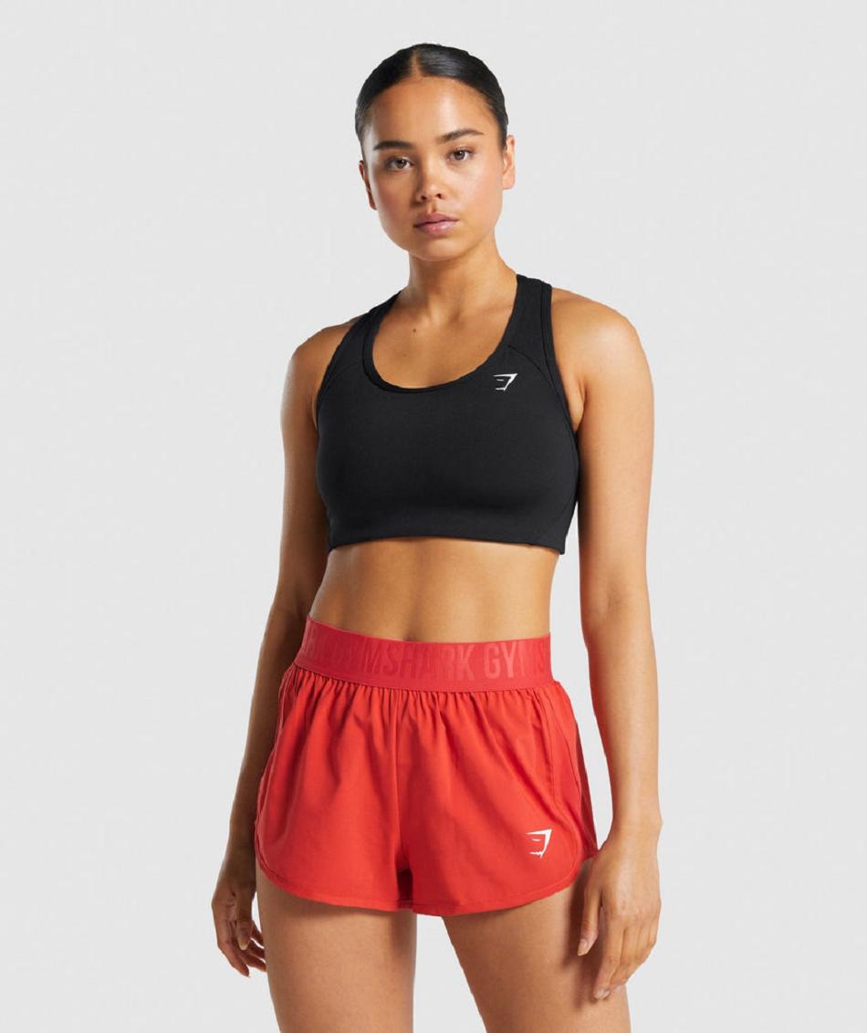 Sujetadores Deportivos Gymshark Essential Racer Back Mujer Negros | MX_4132AHK