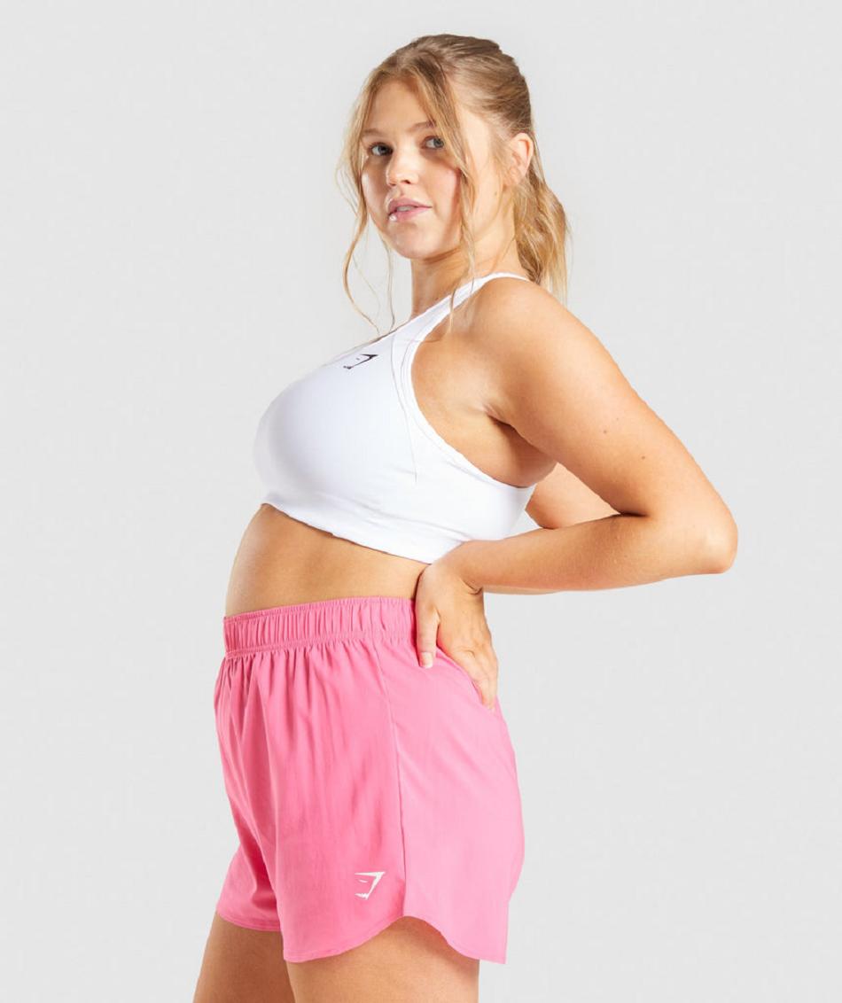 Sujetadores Deportivos Gymshark Essential Racer Back Mujer Blancos | MX_4141ZUT