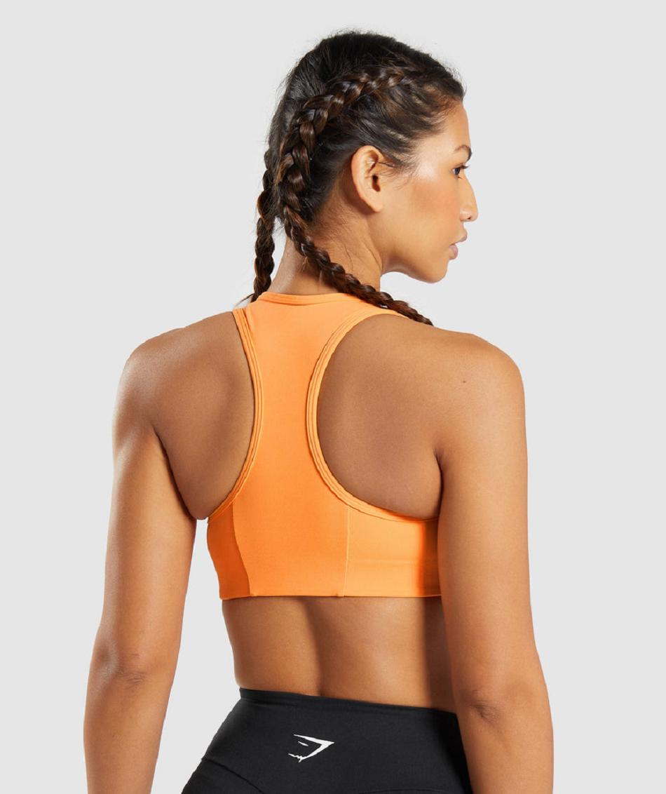 Sujetadores Deportivos Gymshark Essential Racer Back Mujer Albaricoque Naranjas | MX_4144VRW