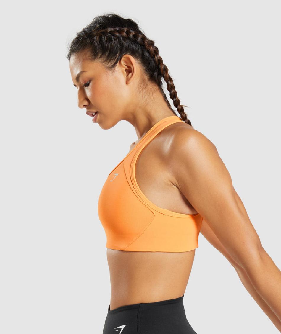 Sujetadores Deportivos Gymshark Essential Racer Back Mujer Albaricoque Naranjas | MX_4144VRW