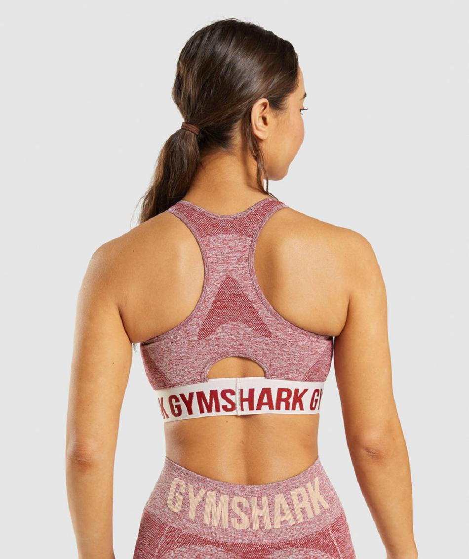 Sujetadores Deportivos Gymshark Flex Mujer Vino | MX_4161GSO