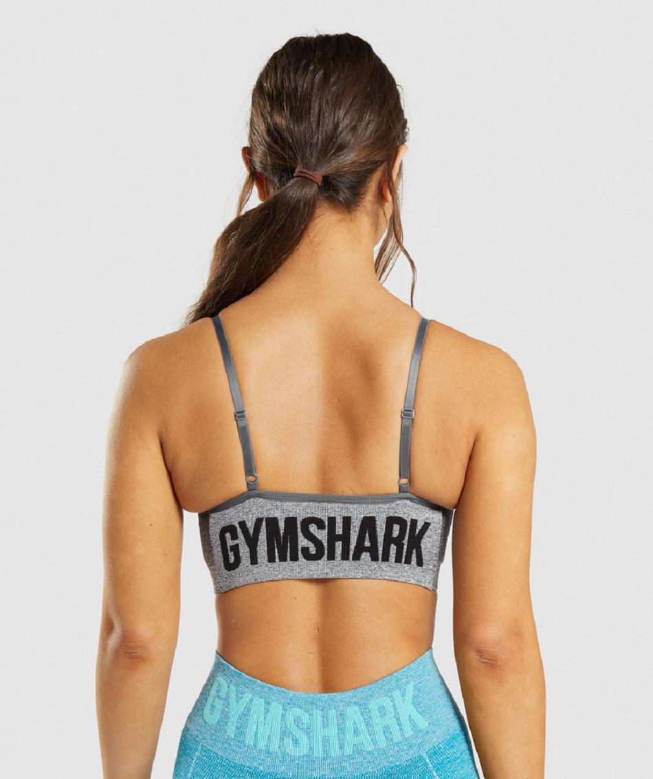 Sujetadores Deportivos Gymshark Flex Tiras Mujer Grises | MX_4091CTV