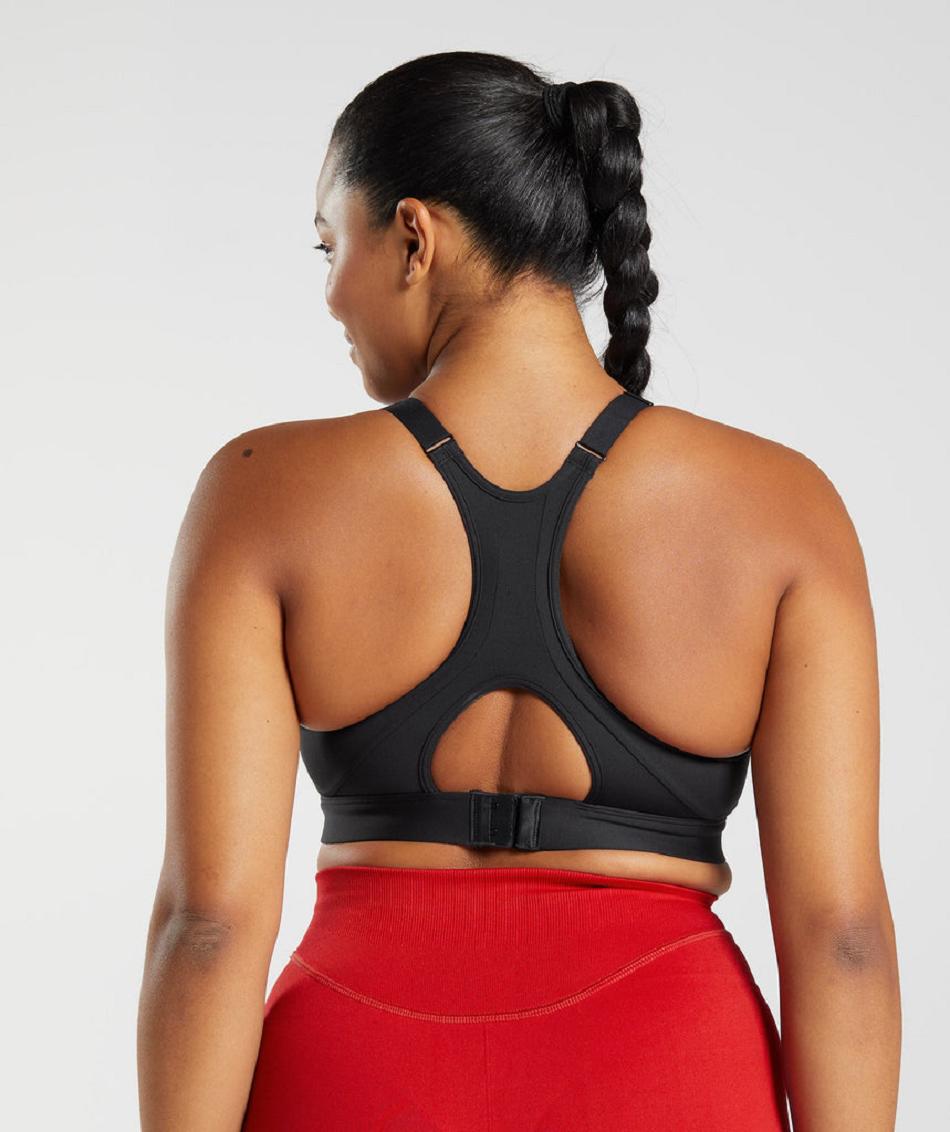 Sujetadores Deportivos Gymshark High Neck High Support Mujer Negros | MX_4212FDN