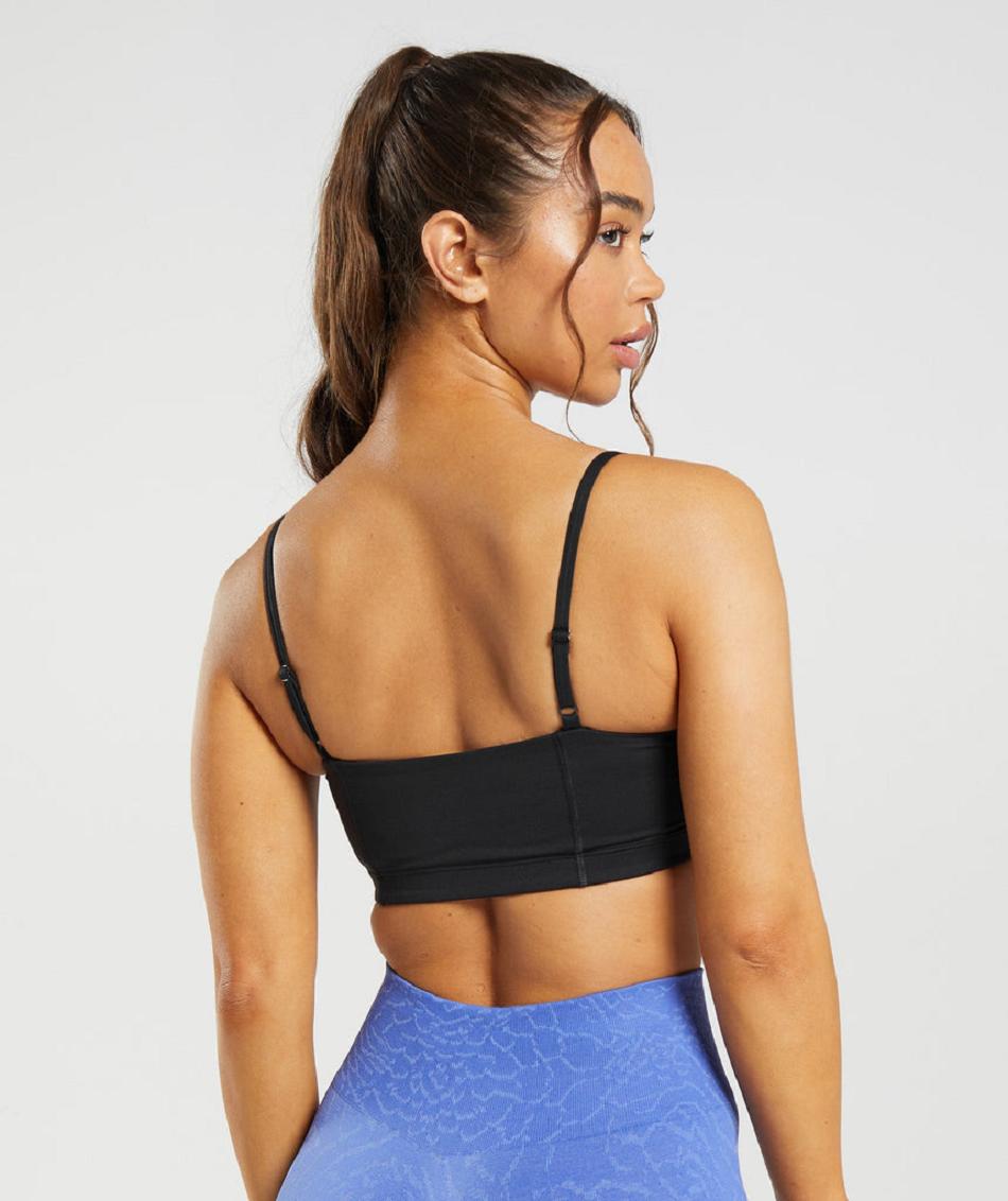 Sujetadores Deportivos Gymshark Legacy Bra Mujer Negros | MX_4154GSO